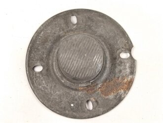1.Weltkrieg, Teller mit Bajonettverschluss für eine feldgraue Pickelhaube für Mannschaften