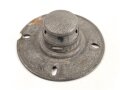 1.Weltkrieg, Teller mit Bajonettverschluss für eine feldgraue Pickelhaube für Mannschaften