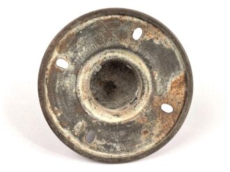 1.Weltkrieg, Teller mit Bajonettverschluss für eine feldgraue Pickelhaube für Mannschaften