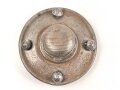 1.Weltkrieg, Teller mit Bajonettverschluss für eine feldgraue Pickelhaube für Mannschaften inklusive der Splinte