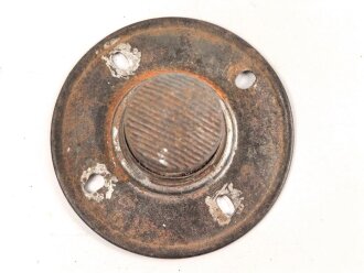 1.Weltkrieg, Teller mit Bajonettverschluss für eine feldgraue Pickelhaube für Mannschaften