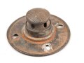 1.Weltkrieg, Teller mit Bajonettverschluss für eine feldgraue Pickelhaube für Mannschaften