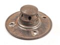 1.Weltkrieg, Teller mit Bajonettverschluss für eine feldgraue Pickelhaube für Mannschaften