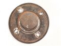 1.Weltkrieg, Teller mit Bajonettverschluss für eine feldgraue Pickelhaube für Mannschaften