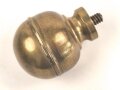 Kaiserreich, Teil einer  Pickelhaubenspitze für Artillerie, Messing, Gewindedurchmesser 5,5mm