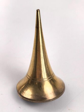 Kaiserreich, Teil einer Pickelhaubenspitze , Messing.  Gewindedurchmesser 6,5mm, Gesamtdurchmesser unten 45mm