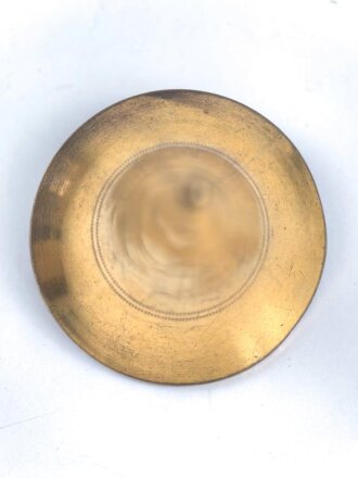Kaiserreich, Teil einer Pickelhaubenspitze , Messing.  Gewindedurchmesser 6,5mm, Gesamtdurchmesser unten 45mm
