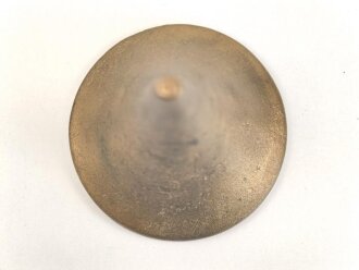 Kaiserreich, Teil einer Pickelhaubenspitze , Messing.   Gesamtdurchmesser unten 49mm