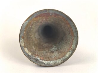 Kaiserreich, Teil einer Pickelhaubenspitze , Messing.   Gesamtdurchmesser unten 49mm