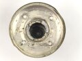 Kaiserreich, Teil einer Pickelhaubenspitze , Buntmetall silbern. Durchmesser  unten 75mm, Gewinde 5mm