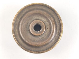 Kaiserreich, Teil einer Pickelhaubenspitze , Messing. Durchmesser  unten 26mm, Gewinde 7mm