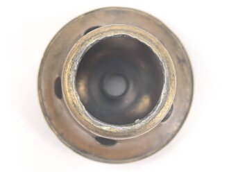 Kaiserreich, Teil einer Pickelhaubenspitze , Messing. Durchmesser  unten 26mm, Gewinde 7mm