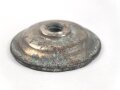 Kaiserreich, Teil einer Pickelhaubenspitze , Buntmetall silbern. Durchmesser 47mm, Gewinde 7mm