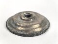 Kaiserreich, Teil einer Pickelhaubenspitze , Buntmetall silbern. Durchmesser 47mm, Gewinde 7mm