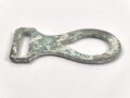 Beschlag für einen Kinnriemen an Knopf 91 für Pickelhaube, Messing