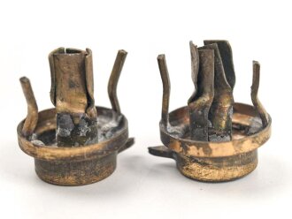 2 x Knopf 91 für eine Pickelhaube. Messing