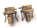2 x Knopf 91 für eine Pickelhaube. Messing
