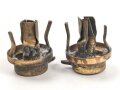 2 x Knopf 91 für eine Pickelhaube. Messing