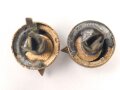 2 x Knopf 91 für eine Pickelhaube. Messing