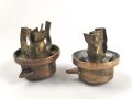 2 x Knopf 91 für eine Pickelhaube. Messing