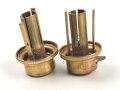 2 x Knopf 91 für eine Pickelhaube. Messing , Original ?