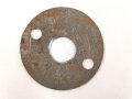 Unterlegscheibe für Knopf 91 an Pickelhaube. Eisenblech , sie erhalten ein ( 1 ) Stück