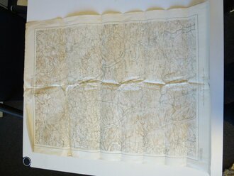 Landkarte 1.Weltkrieg Frankreich Saint Menehould - Verdun - Huzancy