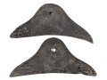 Teile eines Pickelhaubenkorpus, Leder trocken