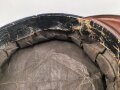 Preussen, Schirmmütze für einen Offizier im Husaren Regiment Nr. 14 Kassel.  Getragenes Stück in gutem Gesamtzustand