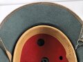 Tropenhelm für Angehörige des Heeres. 2. Modell, im Schweißleder datiert 1942. Kopfgrösse 56. Variante mit braunem Rand