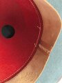Tropenhelm für Angehörige des Heeres. 2. Modell, im Schweißleder datiert 1942. Kopfgrösse 56. Variante mit braunem Rand