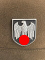 Tropenhelm für Angehörige des Heeres. 2. Modell, im Schweißleder datiert 1942. Kopfgrösse 56. Variante mit braunem Rand