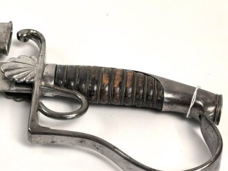Bayern, Säbel für Bürgerwehr Offiziere Modell 1850.  Beidseitig geätzte Klinge, Insgesamt in sehr gutem Zustand.