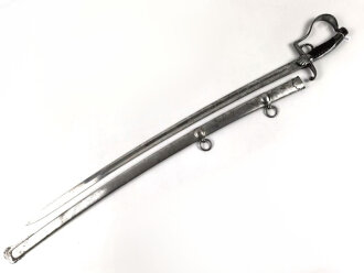 Bayern, Säbel für Bürgerwehr Offiziere Modell 1850.  Beidseitig geätzte Klinge, Insgesamt in sehr gutem Zustand.