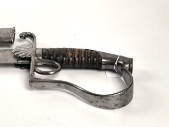 Bayern, Säbel für Bürgerwehr Offiziere Modell 1850.  Beidseitig geätzte Klinge, Insgesamt in sehr gutem Zustand.