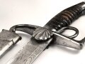 Bayern, Säbel für Bürgerwehr Offiziere Modell 1850.  Beidseitig geätzte Klinge, Insgesamt in sehr gutem Zustand.