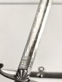 Bayern, Säbel für Bürgerwehr Offiziere Modell 1850.  Beidseitig geätzte Klinge, Insgesamt in sehr gutem Zustand.