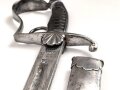 Bayern, Säbel für Bürgerwehr Offiziere Modell 1850.  Beidseitig geätzte Klinge, Insgesamt in sehr gutem Zustand.
