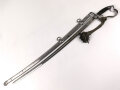 Bayern, Säbel für Bürgerwehr Offiziere Modell 1850.  Beidseitig geätzte Klinge, Ungereinigtes Stück, mit anhängendem Portepee