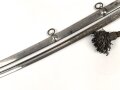 Bayern, Säbel für Bürgerwehr Offiziere Modell 1850.  Beidseitig geätzte Klinge, Ungereinigtes Stück, mit anhängendem Portepee