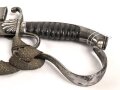 Bayern, Säbel für Bürgerwehr Offiziere Modell 1850.  Beidseitig geätzte Klinge, Ungereinigtes Stück, mit anhängendem Portepee