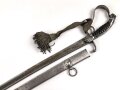 Bayern, Säbel für Bürgerwehr Offiziere Modell 1850.  Beidseitig geätzte Klinge, Ungereinigtes Stück, mit anhängendem Portepee