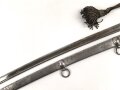 Bayern, Säbel für Bürgerwehr Offiziere Modell 1850.  Beidseitig geätzte Klinge, Ungereinigtes Stück, mit anhängendem Portepee