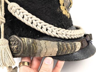 Bayern, Tschako für Landwehr Infanterie Modell 1825. Dekoratives Stück in gutem Gesamtzustand