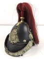 Bayern, Helm für Angehörige der Bürgerwehr Artillerie Modell 1850. Zusammengehöriges, in allen Teilen originales Stück
