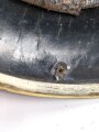 Bayern, Helm für Angehörige der Bürgerwehr Artillerie Modell 1850. Zusammengehöriges, in allen Teilen originales Stück