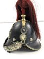 Bayern, Helm für Angehörige der Bürgerwehr Artillerie Modell 1850. Zusammengehöriges, in allen Teilen originales Stück