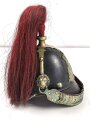Bayern, Helm für Angehörige der Bürgerwehr Artillerie Modell 1850. Zusammengehöriges, in allen Teilen originales Stück