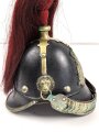 Bayern, Helm für Angehörige der Bürgerwehr Artillerie Modell 1850. Zusammengehöriges, in allen Teilen originales Stück