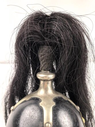 Bayern, Helm für Angehörige der Bürgerwehr Kavallerie Modell 1850. Zusammengehöriges, in allen Teilen originales Stück